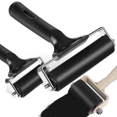 POPETPOP 3-Piece Linocut Printing Rollers, Rubber Brayer Set