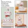 4-Piece Cake Stands with Greek Decor Roman Columns view 3