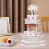 4-Piece Cake Stands with Greek Decor Roman Columns view 4
