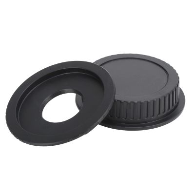YYALYYON C-Mount Lens Adapter Ring with Rear Cap for EF/EF-S Cameras