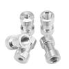UTHCLO Metal 1/4-to-3/8-Inch Screw Adapter Set, Silver view 4