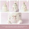 Rabbit-Shaped Ceramic Cookie Jar, 1,000 ml, with Lid view 4