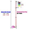 Adjustable Vertical Jump Trainer, Metal Fitness Equipment for Athlete Training, 120–350 cm Test Height, Easy-to-Install Measuring Tool view 2