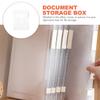 SHINEOFI Document Boxes, Set of 2, PP, Transparent, Stackable view 3