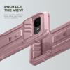 Dexnor Compatible with Google Pixel 10a Case with Built-In Sliding Camera Cover, Screen Protector and Kickstand, Heavy-Duty Shockproof Full-Body Protective Case - Pink view 3
