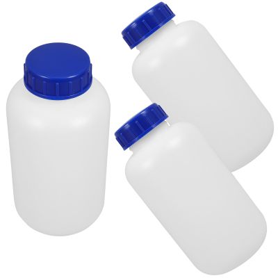 SAFIGLE 1 L Laboratory Reagent Bottles with Leakproof Closures, HDPE/LDPE, 3-Pack