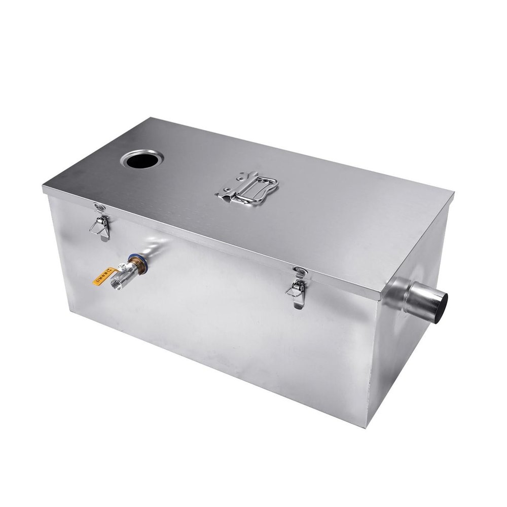 MNMIOIO Stainless Steel Grease Trap, 600 × 300 × 300 mm