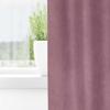 2-Piece Blackout Curtain Set, Dark Pink, 140 x 245 cm, Velvet, Bedroom Curtains with Fabric Loops view 3