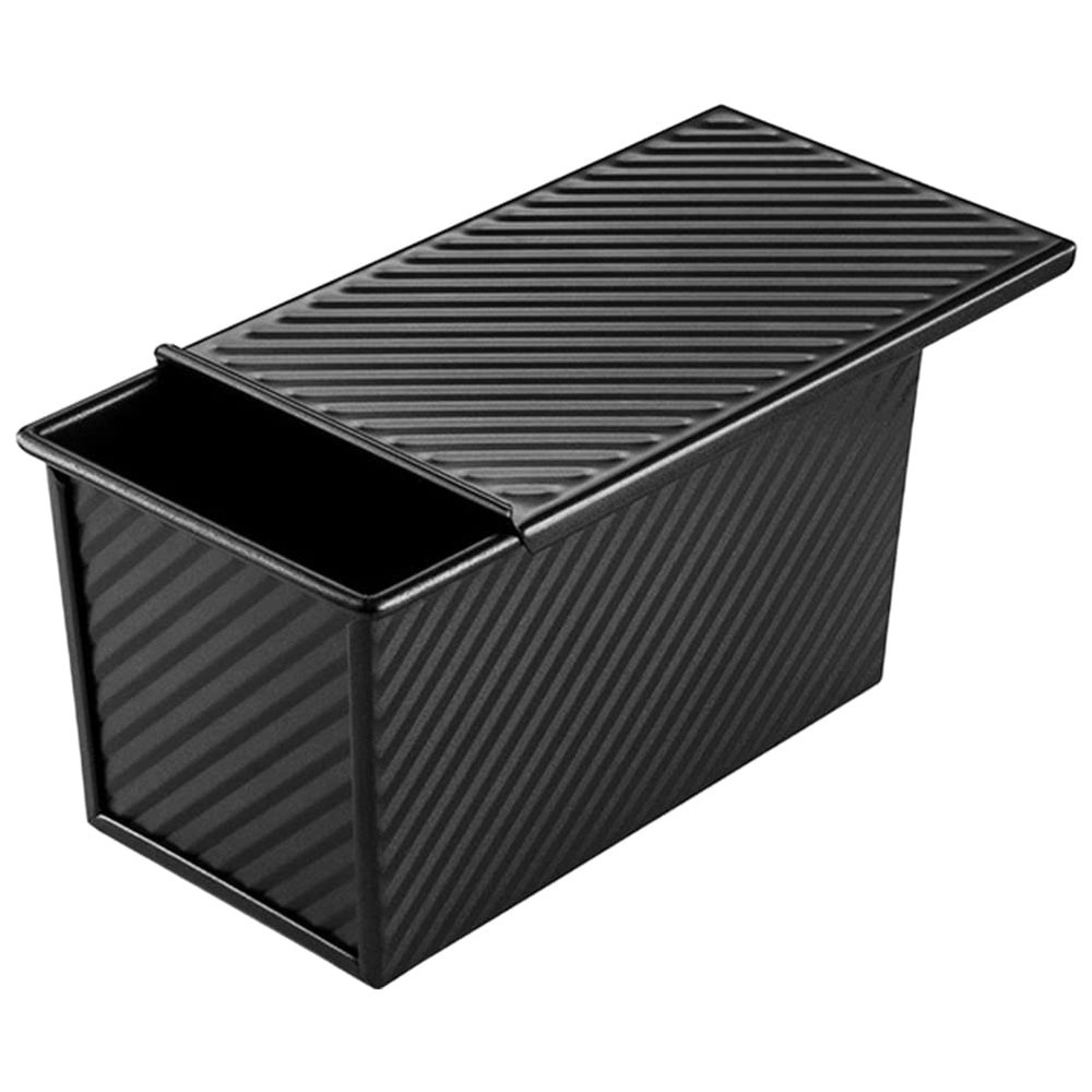 Christmas Toast Bread Pan 450 g with Lid, Nonstick Iron Loaf Pan