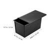 Christmas Toast Bread Pan 450 g with Lid, Nonstick Iron Loaf Pan view 2