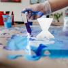 SWETRACE White Silicone Paint Pouring Cups, Reusable Painting Cups with Easy-Clean System view 4
