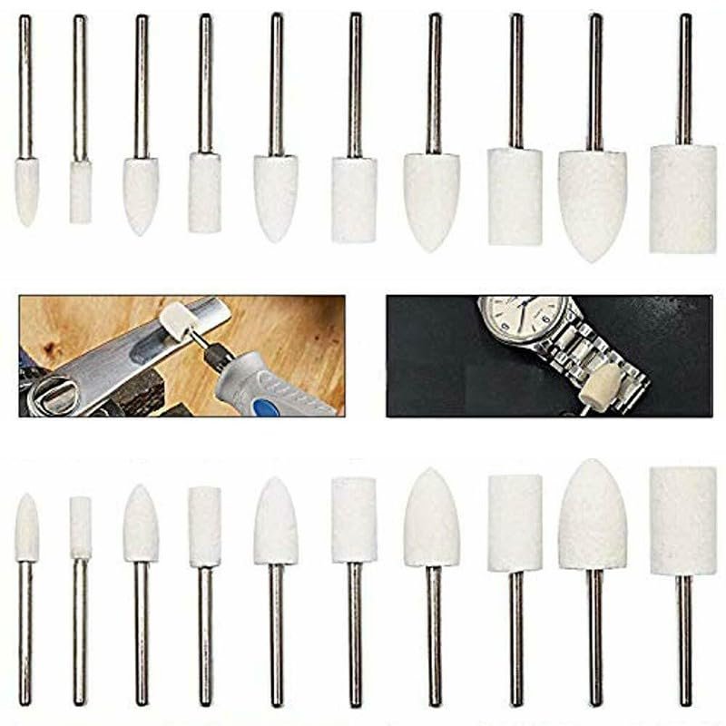 Polishing Set with Felt Wheels for Jewelry