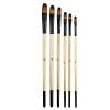 32-Piece Paint Brush Set with Wooden Handles and Soft Nylon Bristles view 4
