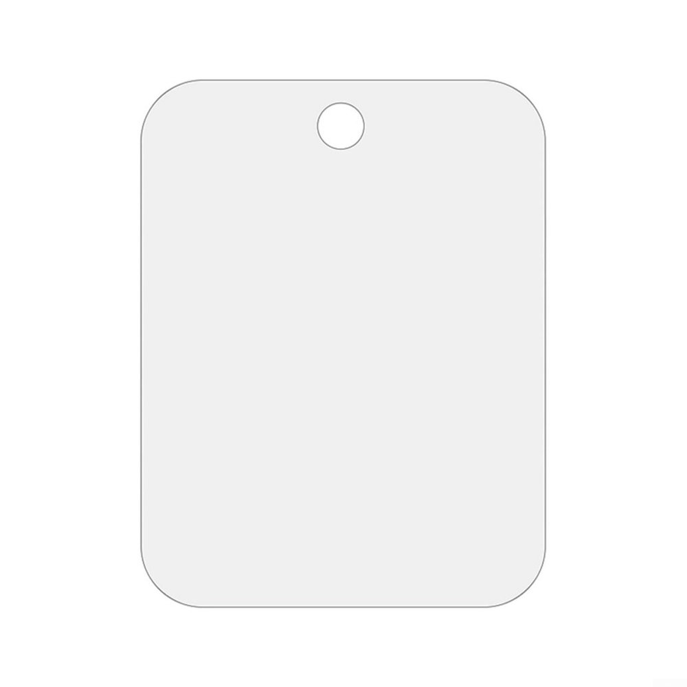 Portable Silver Acrylic Shaving Mirror, 20 x 30 cm