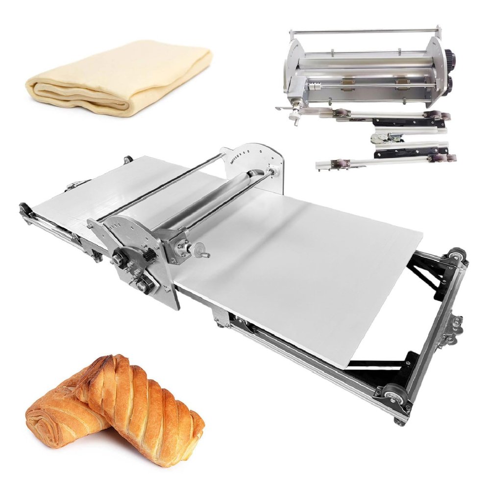 Dough Cutter & Fondant Roller, Adjustable Thickness, Foldable Design for Bakery and Pizza