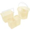 TEHAUX 2-Piece Plastic Brush Cleaner Water Buckets for Artists, Round and Square Design view 1