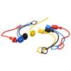 4 Pairs Hydraulic Quick Couplers, Male Dust Caps and Female Covers, ISO 7241-A, 1/4 in view 2