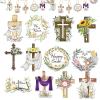 Wood Easter Ornament Set, 24 Pieces view 1