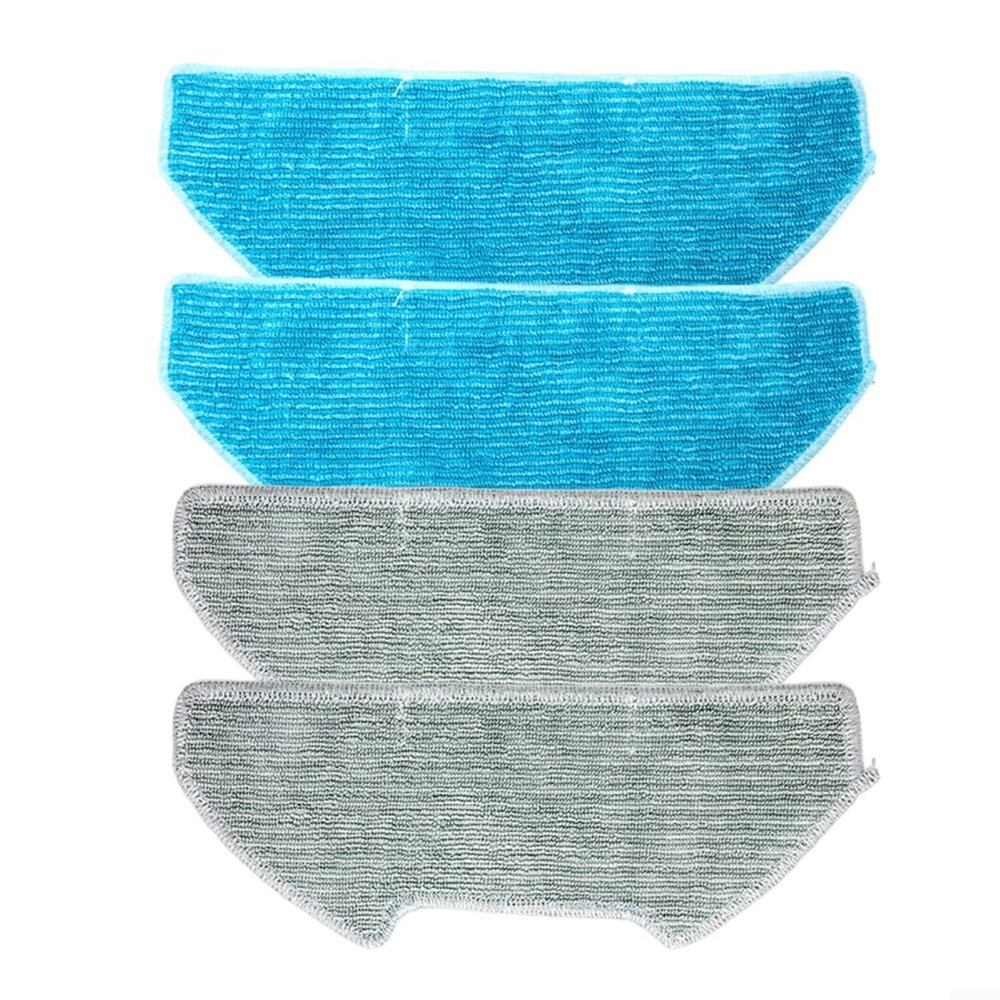 Chroavel Replacement Mop Pads for bObsweep Vision Pet, 4-Pack Microfiber, Washable