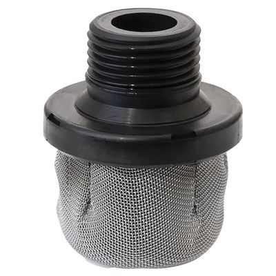 288716 Inlet Filter Suction Strainer for Airless Sprayers - 0.75 Black Silver Plastic-Metal Filter Compatible with X5/ProX7/ProX9/ProX17/ProX19 Models