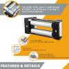 4-Way Winch Roller Fairlead, 45# Steel, for Jeep/Truck/UTV Winches (4-7/8 in.) view 4