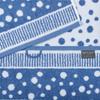 Ross 4-Piece Hand Towel Set, 50 x 100 cm, 100% Cotton, Allover Dot Design, Blue view 3