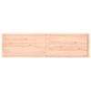 Favemtsl 220 x 60 cm Solid Unfinished Oak Wall Shelf with Natural Edge view 2