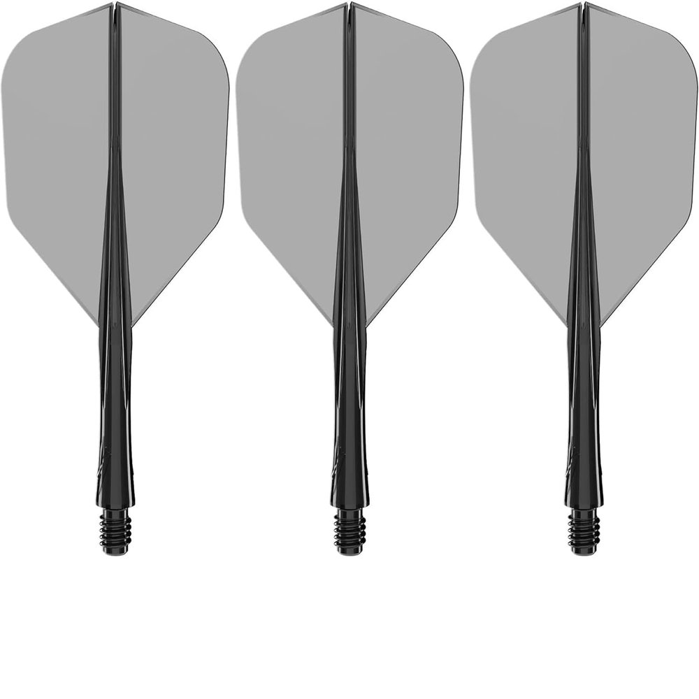 Caliburn SUP Flights & Molded Shaft Combo, Standard No. 6, Black Short