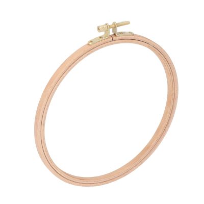 Tixiyu Durable Natural Wood Embroidery Hoop, 7.1-Inch Diameter