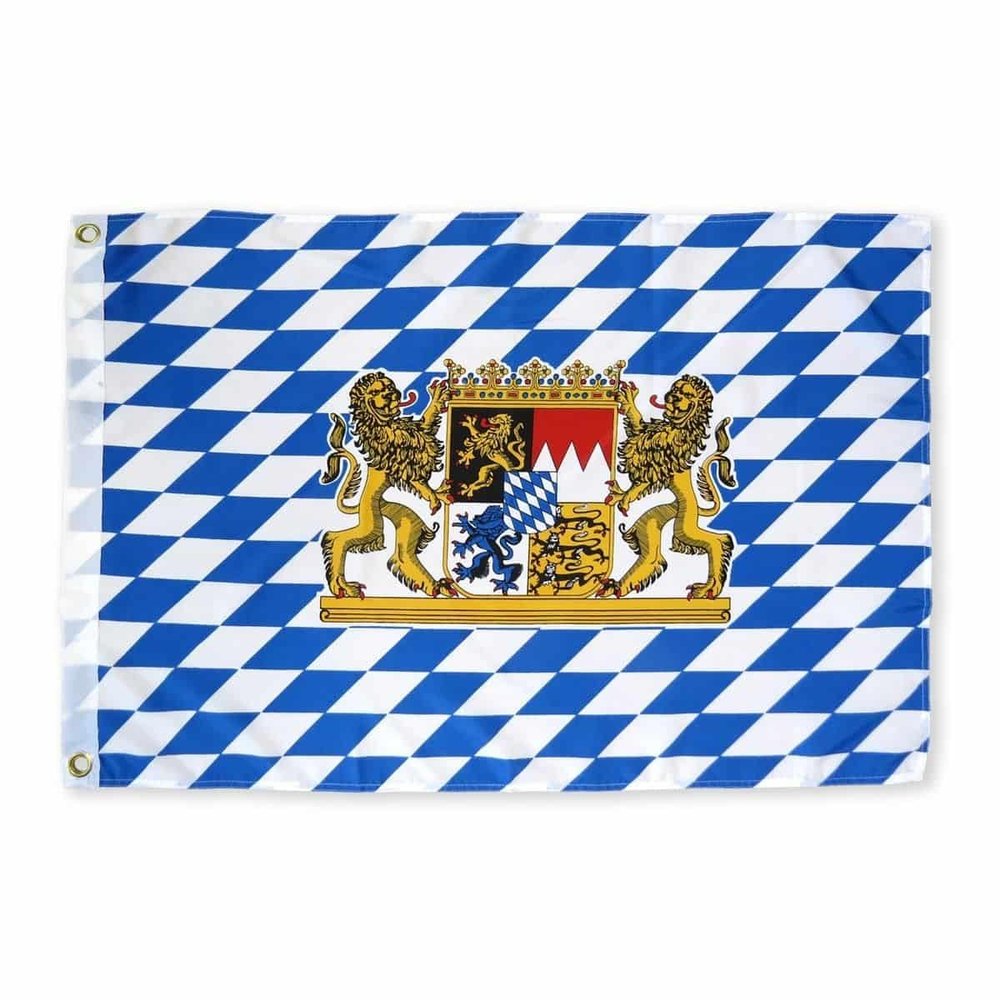 Sonia Originelli Bavaria Flag 50 x 70 cm – Fan Item for the Bavarian Flag at World Cup, European Championship & Public Viewing