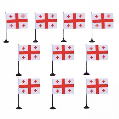 Sonia Originelli Georgia Table Flags, Set of 10, 14 x 21 cm with Table Base