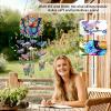 DIY Acrylic Diamond Garden Sun Catcher with Crystal Pendant and Wind Chime view 2