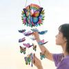 DIY Acrylic Diamond Garden Sun Catcher with Crystal Pendant and Wind Chime view 4