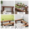 Outdoor Wooden Garden Bench for Balconies, Patios, and Porches view 3