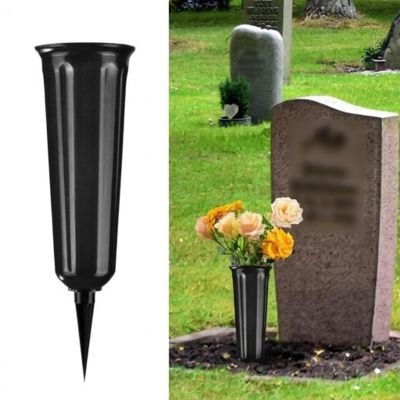 Cemetery Vase with Ground Spike