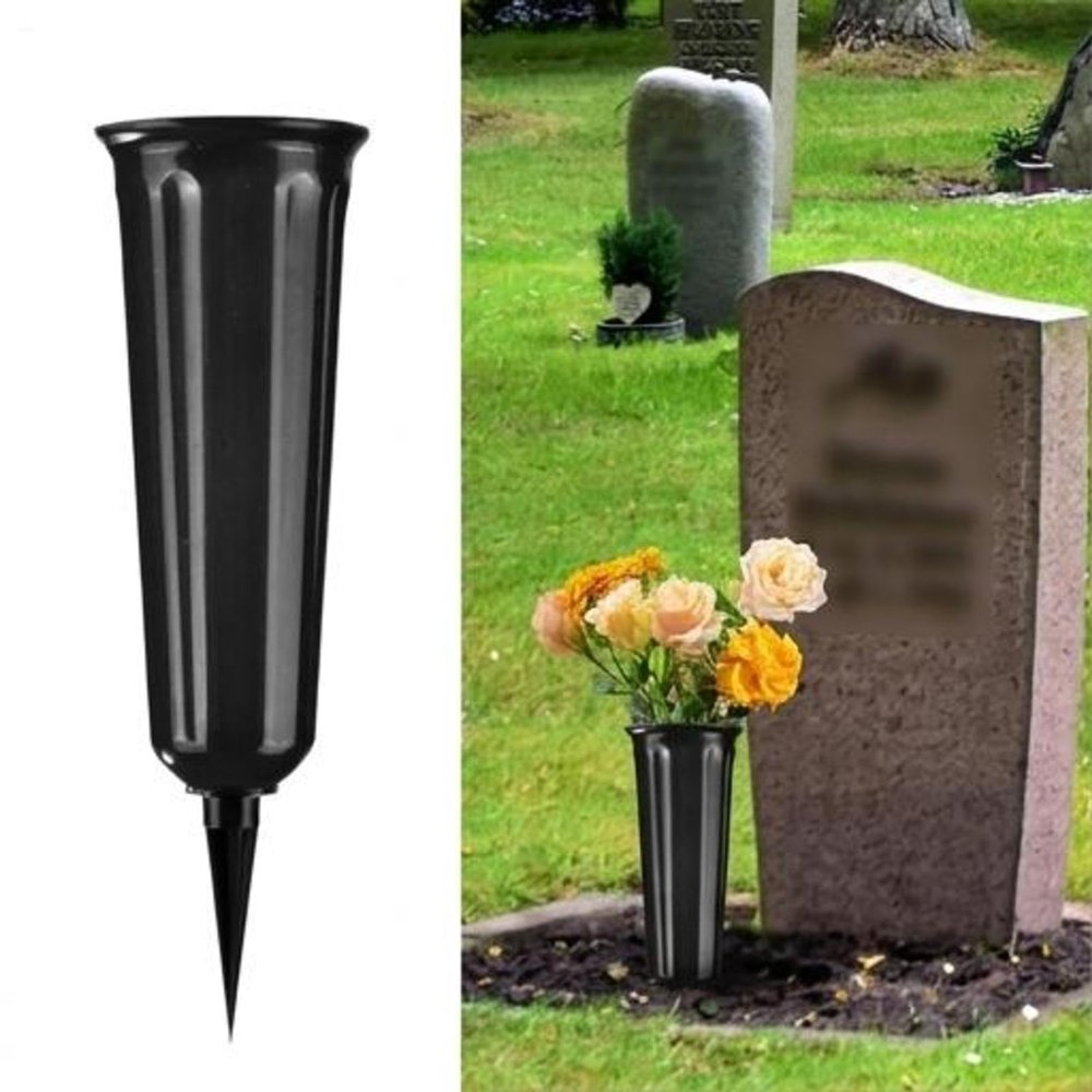 Cemetery Vase with Ground Spike