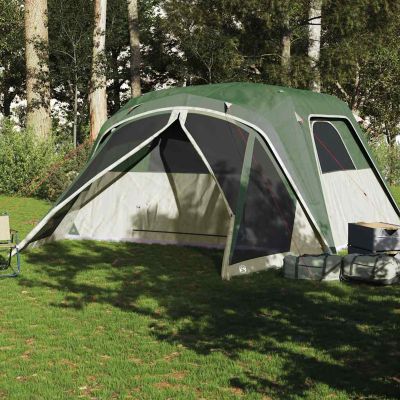 Hompiper 6-Person Family Tent, 185T Polyester, 3 Sleeping Cabins, 2 Entrances, with Rainfly, Model 94548