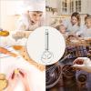 19 cm Ergonomic Stainless Steel Dough Whisk view 4