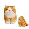 Orange Cat Statue - Handcrafted Wooden Figurine view 4