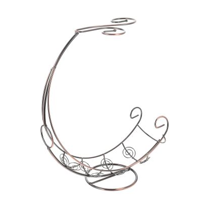 LALAFINA Creative Iron Wine Glass Holder in Pirate Ship Shape