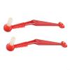 Coffee Cleaning Brushes with 2 Removable Heads and Spoons (Red) view 1