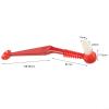 Coffee Cleaning Brushes with 2 Removable Heads and Spoons (Red) view 2