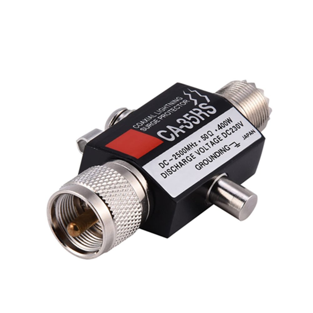 Eminchu High-Security Lightning Arrester with Wide Bandwidth for Coaxial Cable, Easy Installation for TV Antennas