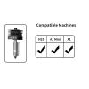 Compatible with Bambu H2D/H2S/H2C and A1/A1 mini Hotend Kit, Hardened Steel Nozzles, 0.4 mm Standard Flow view 2