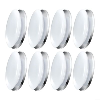 Posheliox Shower Curtain Weights, Magnetic Clips with Adhesive Backing, Black and White, 8 Pieces