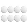 Posheliox Shower Curtain Weights, Magnetic Clips with Adhesive Backing, Black and White, 8 Pieces view 3