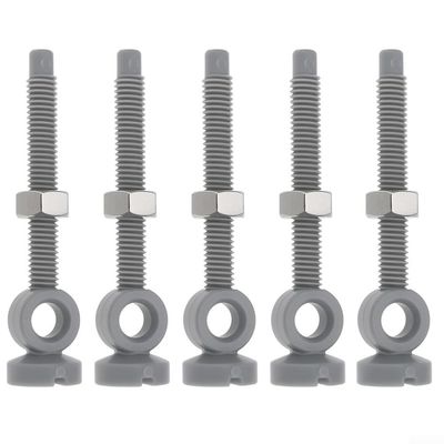 Posheliox Drain Valve Adjustment Screw for Sinks and Bathtubs, M6 Thread, 62mm Length, Gray (5 Pack)