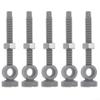 Posheliox Drain Valve Adjustment Screw for Sinks and Bathtubs, M6 Thread, 62mm Length, Gray (5 Pack) view 1