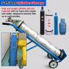 Portable Oxygen Tank Cart with Wheels and Adjustable Cylinder Holder view 4