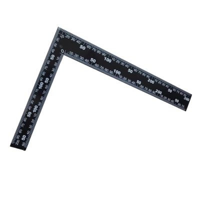 GHHZML Stainless Steel Right-Angle Ruler, 20.3 x 30.5 cm, for Leathercraft, Woodworking, and DIY